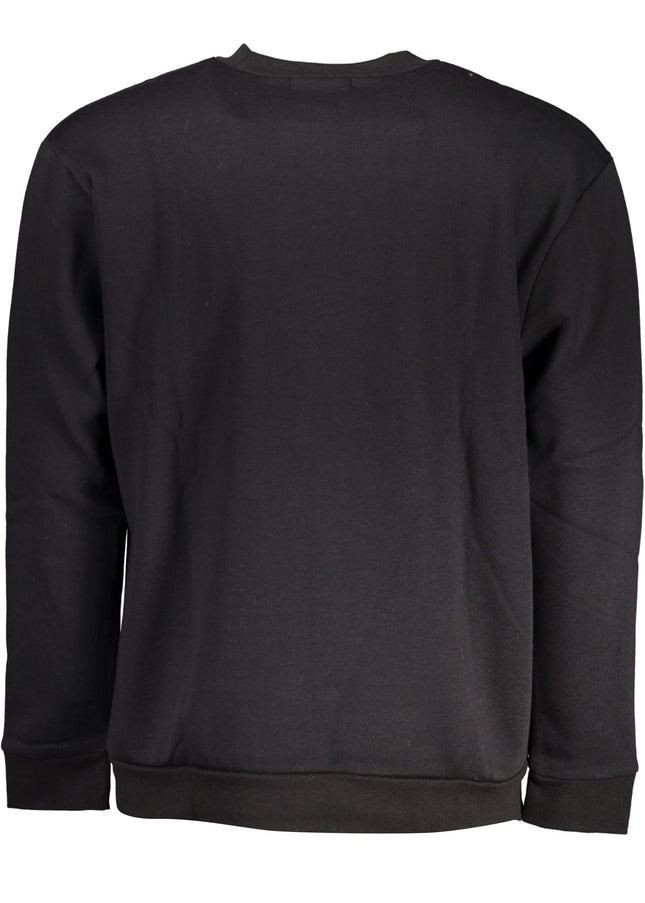 CAVALLI CLASS MEN'S BLACK ZIP-OUT SWEATSHIRT-1