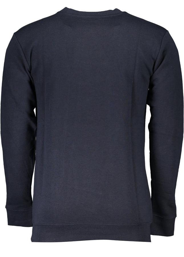 CAVALLI CLASS MEN'S BLUE ZIPLESS SWEATSHIRT-1