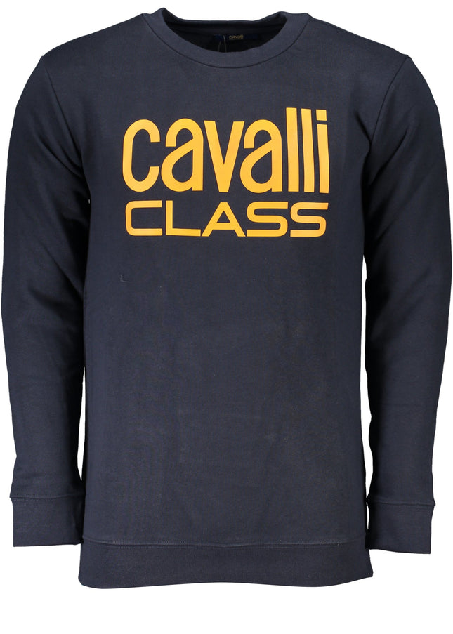 CAVALLI CLASS MEN'S BLUE ZIPLESS SWEATSHIRT-0