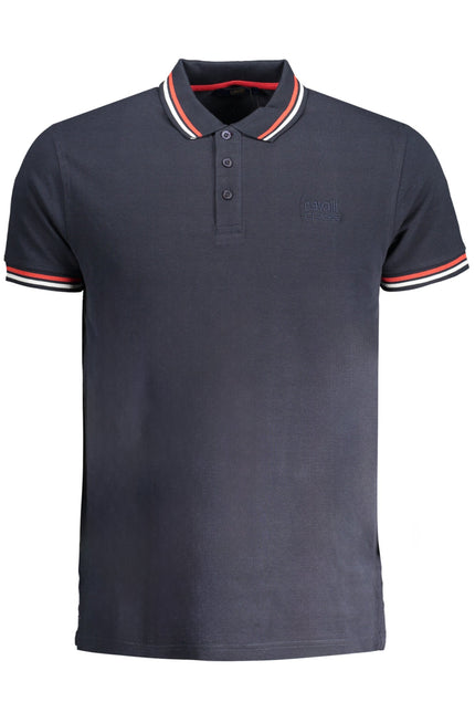 CAVALLI CLASS MEN'S SHORT SLEEVED POLO SHIRT BLUE-0