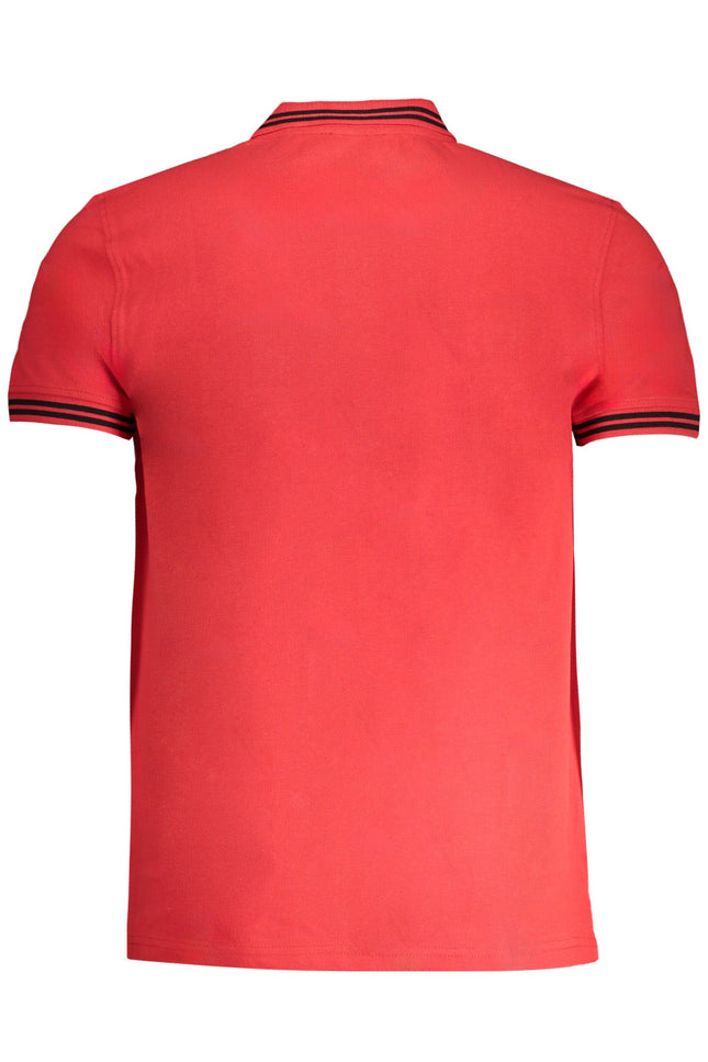 CAVALLI CLASS MEN'S SHORT SLEEVED POLO SHIRT RED-1