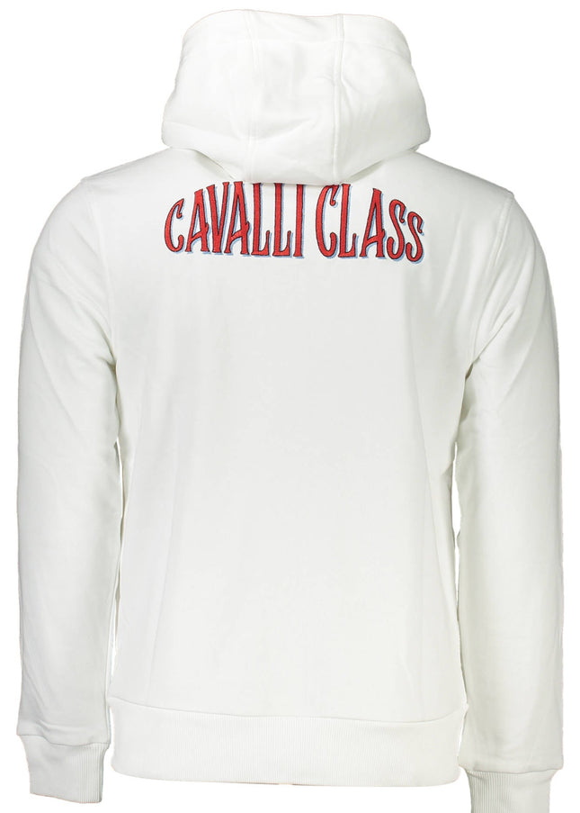 CAVALLI CLASS MEN'S WHITE SWEATSHIRT-1