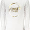 CAVALLI CLASS MEN'S WHITE ZIPLESS SWEATSHIRT-0