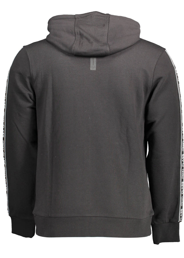 CAVALLI CLASS SWEATSHIRT WITH ZIP MAN BLACK-1