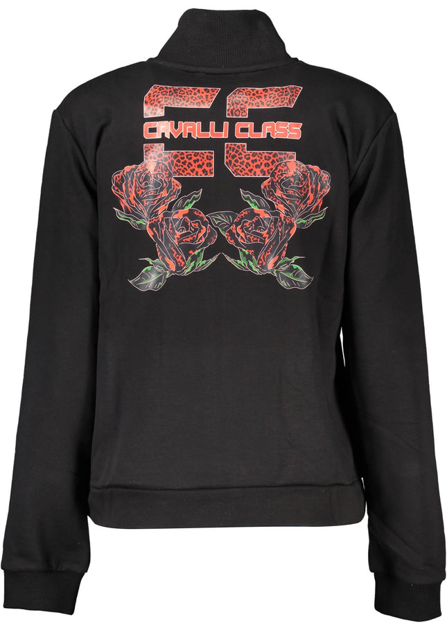 CAVALLI CLASS SWEATSHIRT WITH ZIP WOMAN BLACK-1