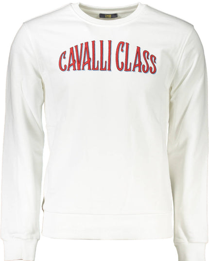 CAVALLI CLASS SWEATSHIRT WITHOUT ZIP MAN WHITE-0