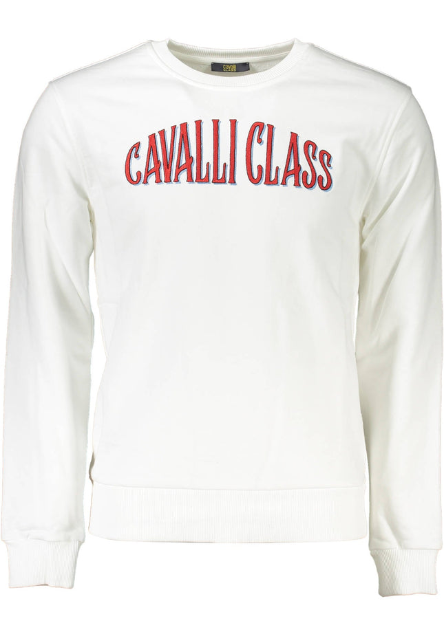 CAVALLI CLASS SWEATSHIRT WITHOUT ZIP MAN WHITE-0