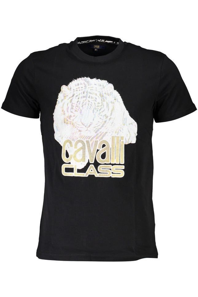 CAVALLI CLASS T-SHIRT SHORT SLEEVE MAN BLACK-0