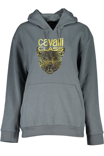 CAVALLI CLASS WOMEN'S GRAY ZIPLESS SWEATSHIRT-0