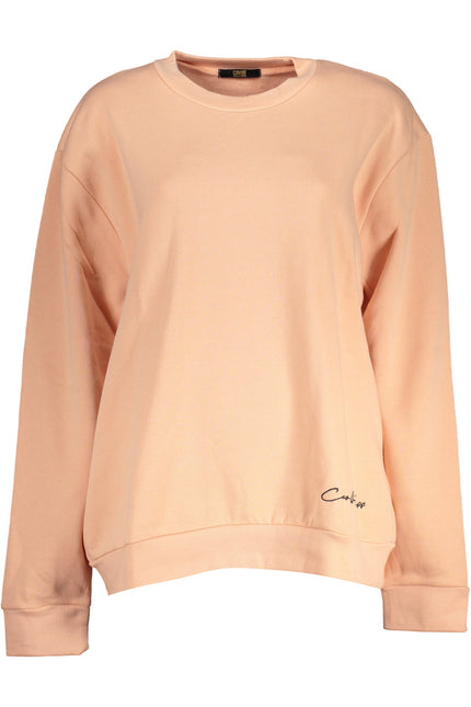 CAVALLI CLASS WOMEN'S PINK SWEATSHIRT WITHOUT ZIP-0