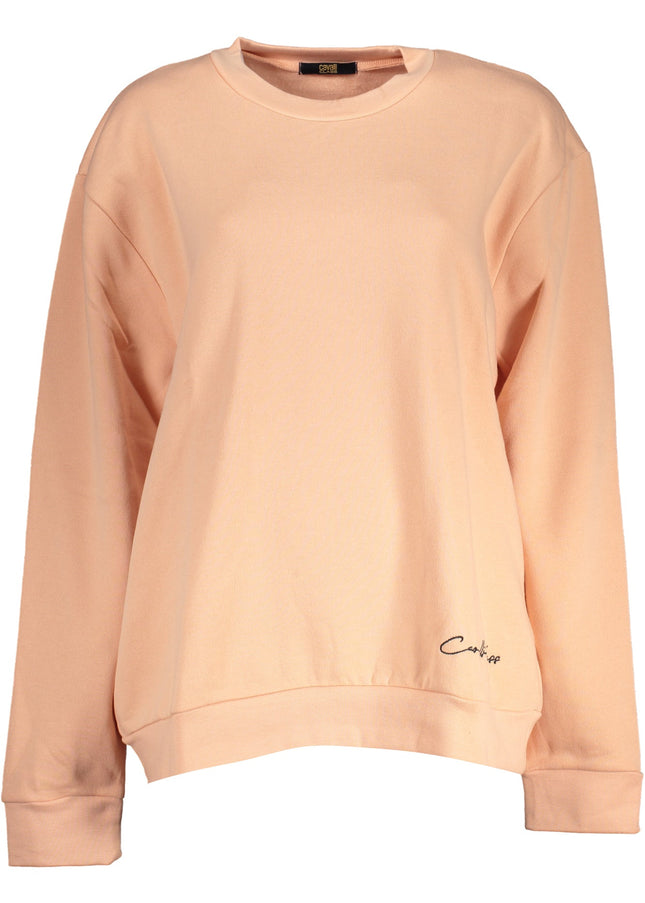 CAVALLI CLASS WOMEN'S PINK SWEATSHIRT WITHOUT ZIP-0