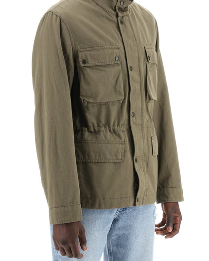 Woolrich "field jacket in cotton and linen blend"