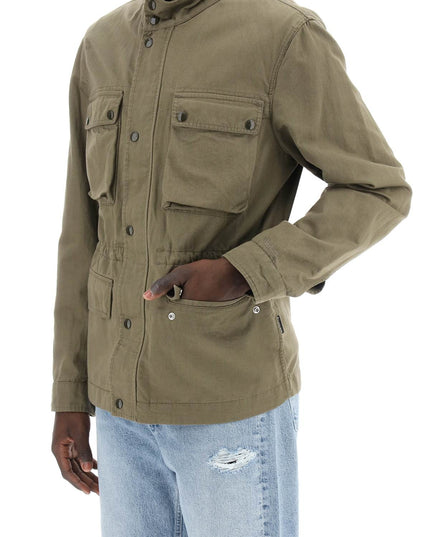 Woolrich "field jacket in cotton and linen blend"