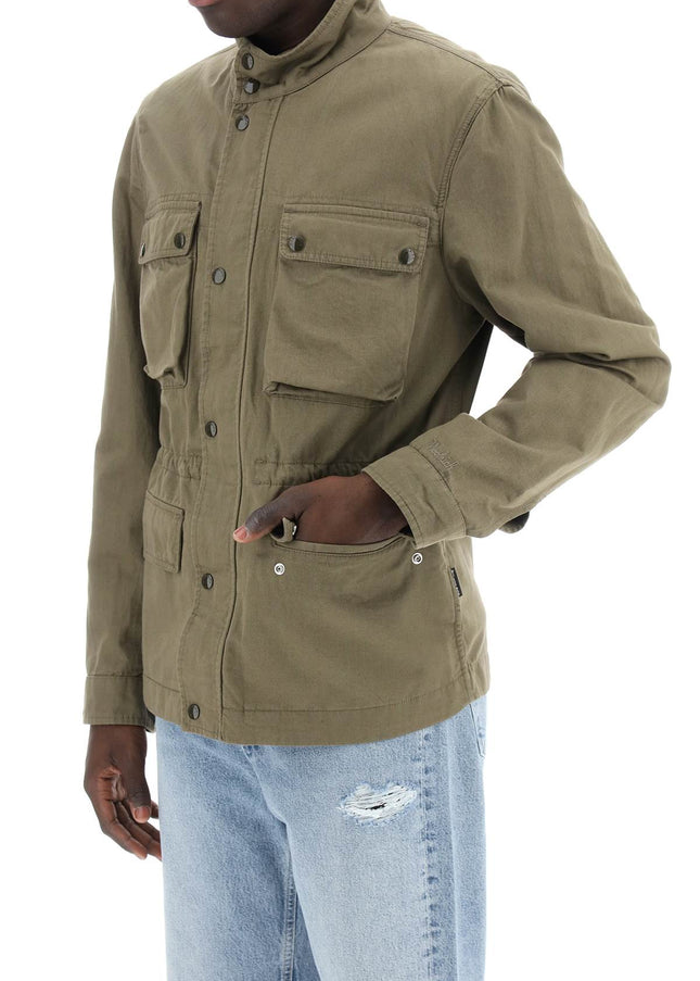 Woolrich "field jacket in cotton and linen blend"