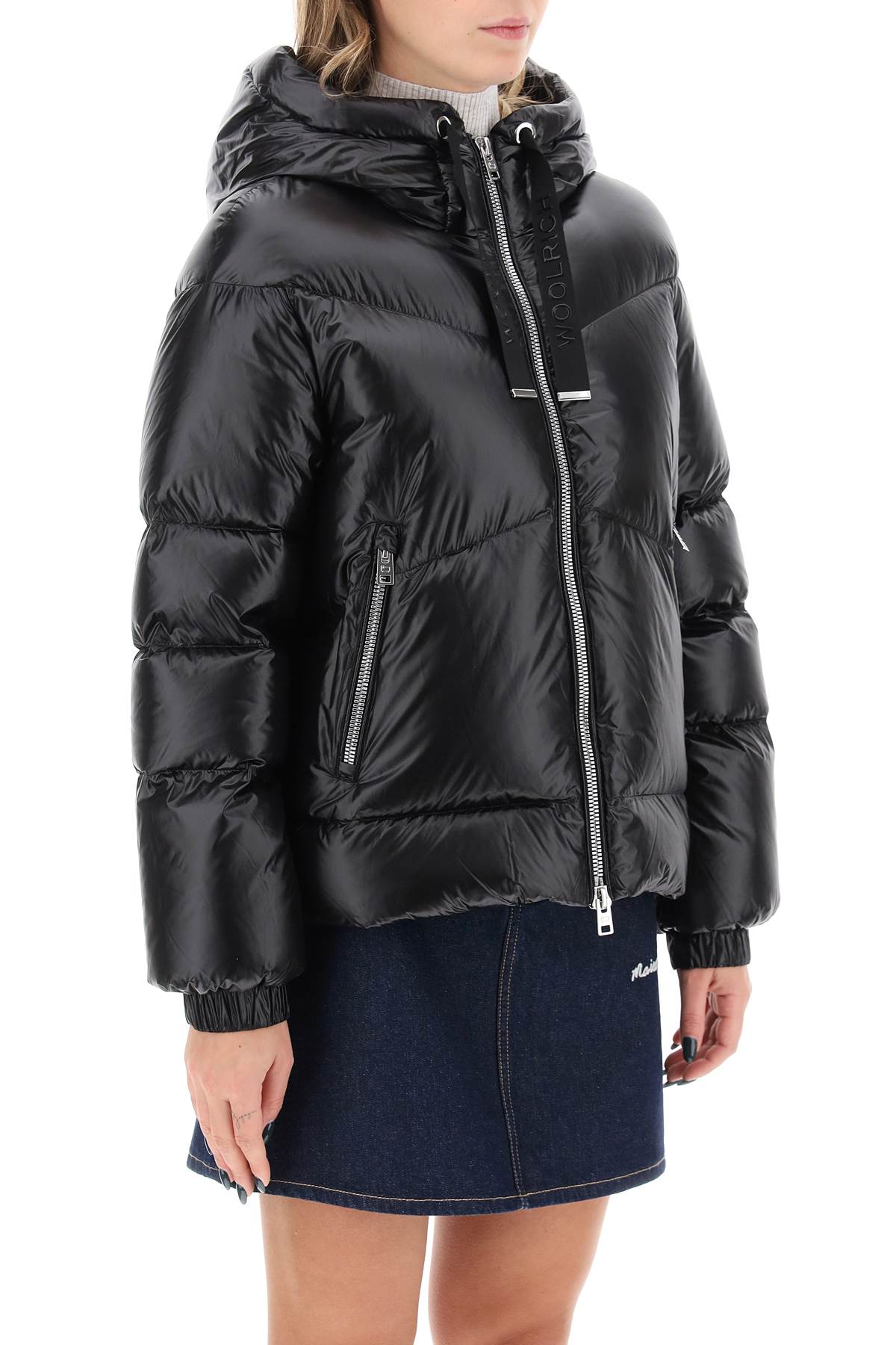 Woolrich Aliquippa Short Down Jacket-Jacket-Woolrich-BLACK-M-Urbanheer