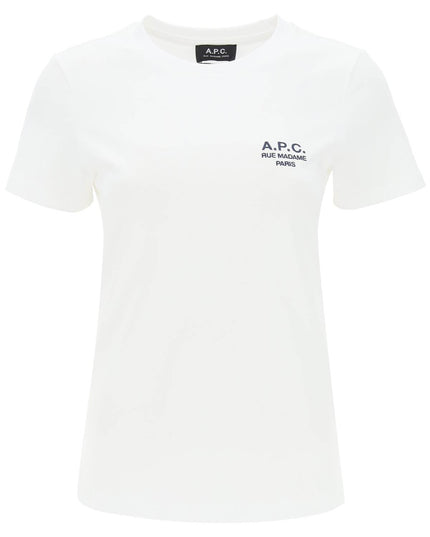 A.P.C. denise t-shirt with logo embroidery