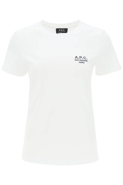 A.P.C. denise t-shirt with logo embroidery