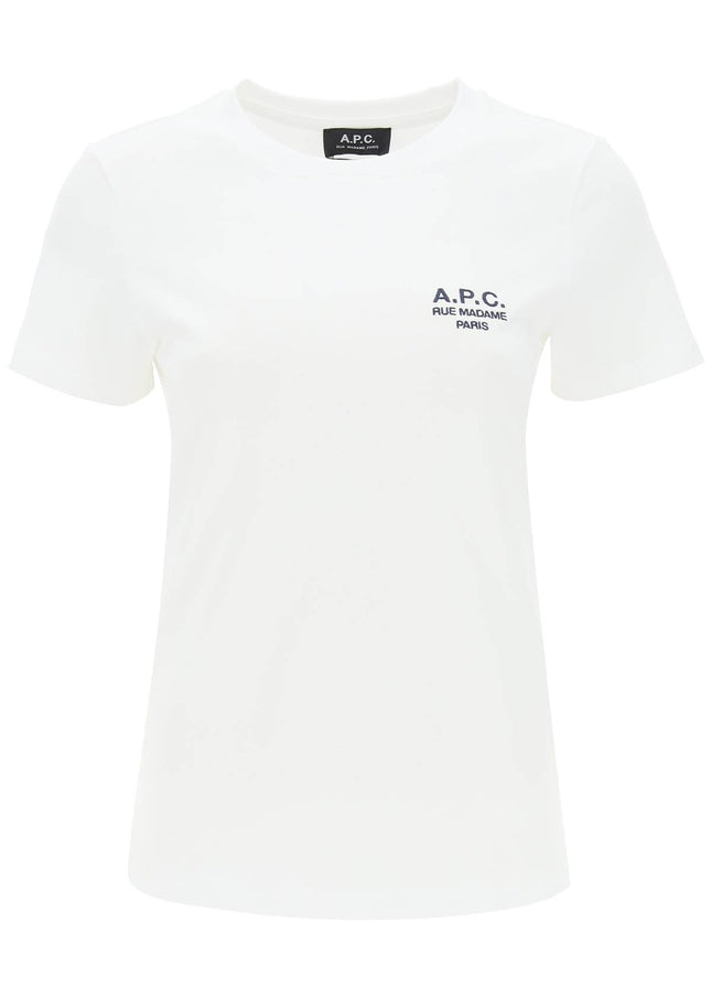 A.P.C. denise t-shirt with logo embroidery