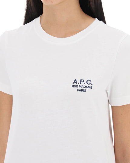 A.P.C. denise t-shirt with logo embroidery