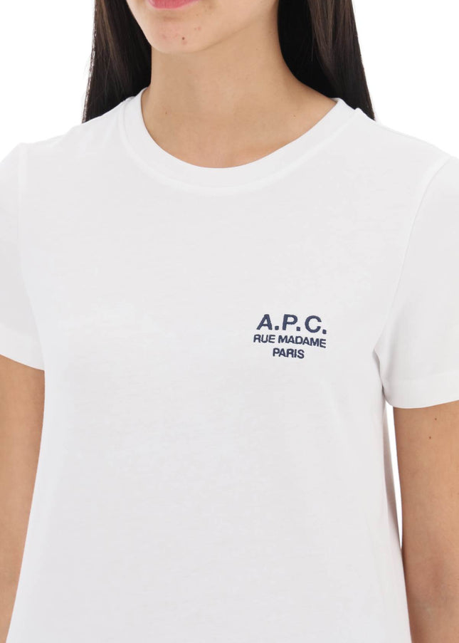 A.P.C. denise t-shirt with logo embroidery