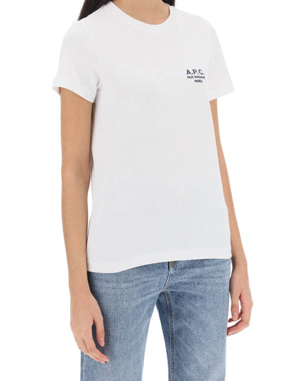 A.P.C. denise t-shirt with logo embroidery