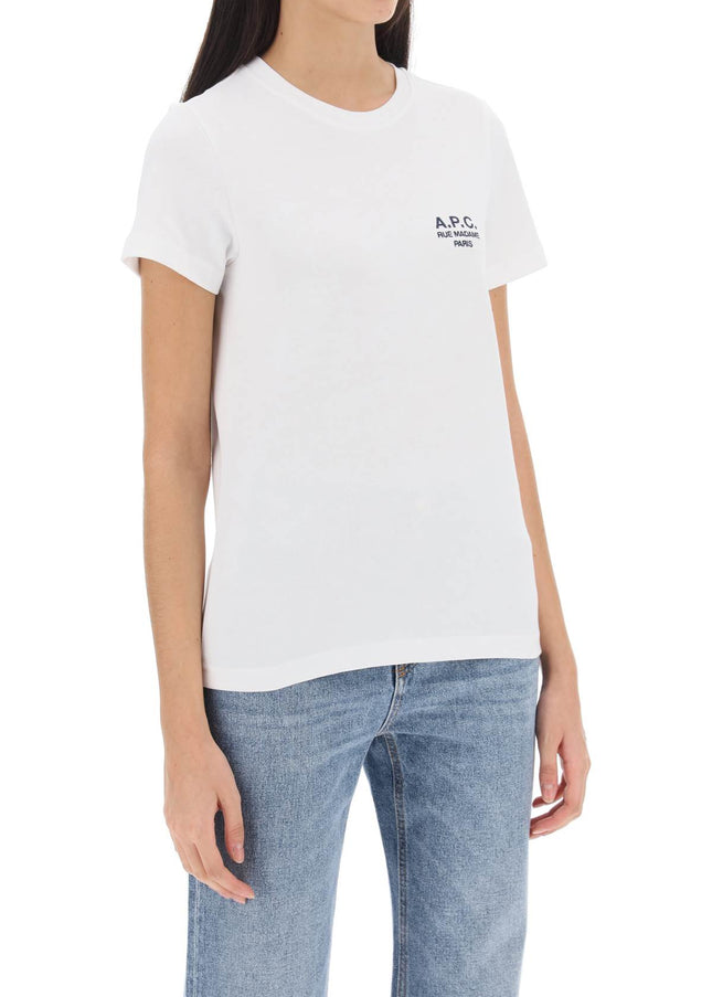 A.P.C. denise t-shirt with logo embroidery