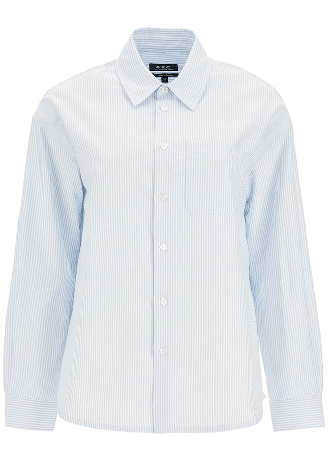 A.P.C. striped boyfriend shirt