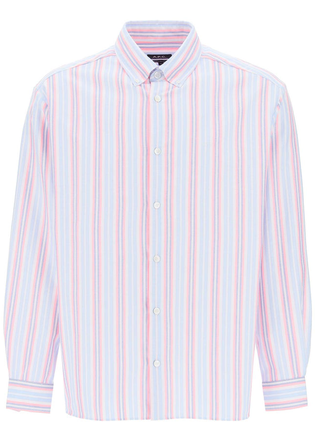 A.P.C. mathias striped oxford shirt