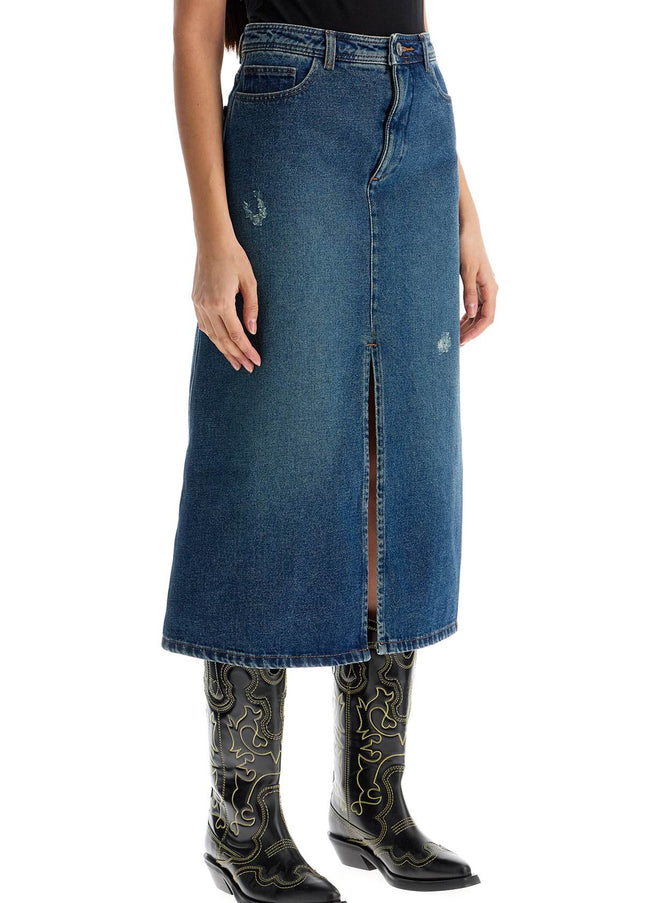 A.P.C. 'georgia denim midi skirt in