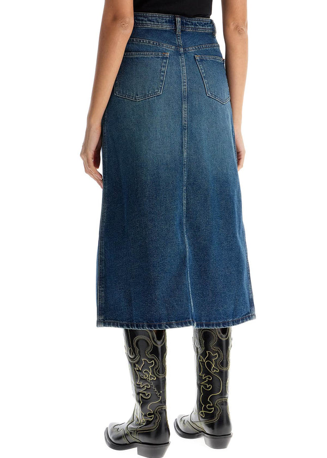 A.P.C. 'georgia denim midi skirt in