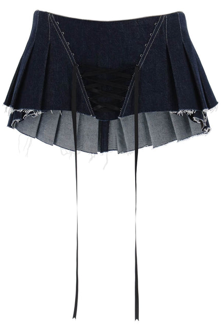 Dilara Findikoglu micro pleated skirt with corset