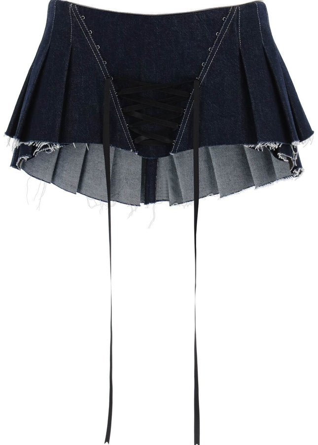 Dilara Findikoglu micro pleated skirt with corset