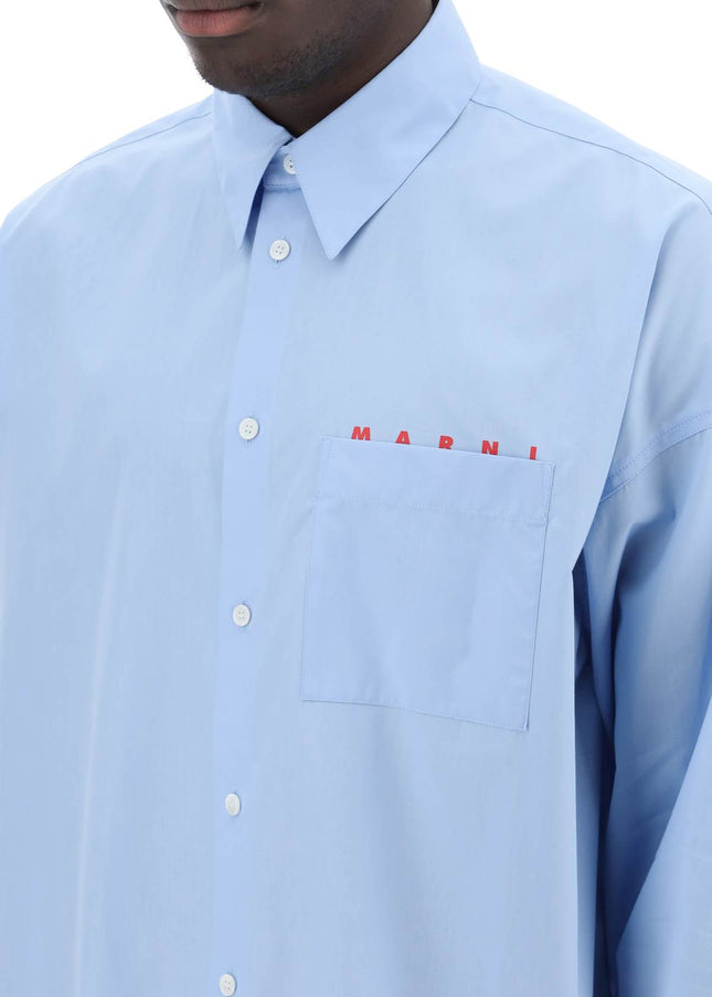 Marni Boxy Shirt With Italian Collar-Marni-Urbanheer