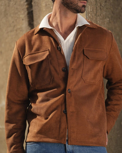 Camel Suede Outershirt