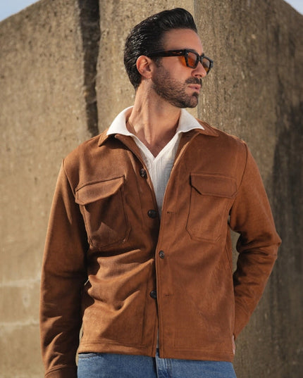 Camel Suede Outershirt