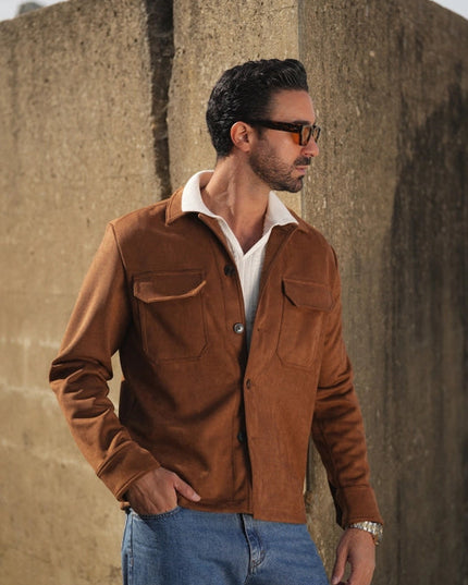 Camel Suede Outershirt