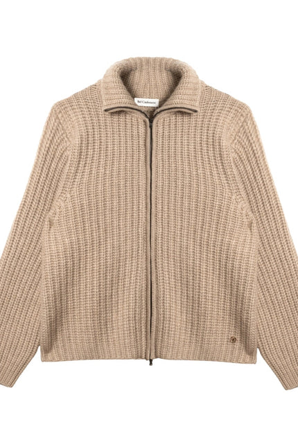 Cardigan Nicole Beige in Cashmere