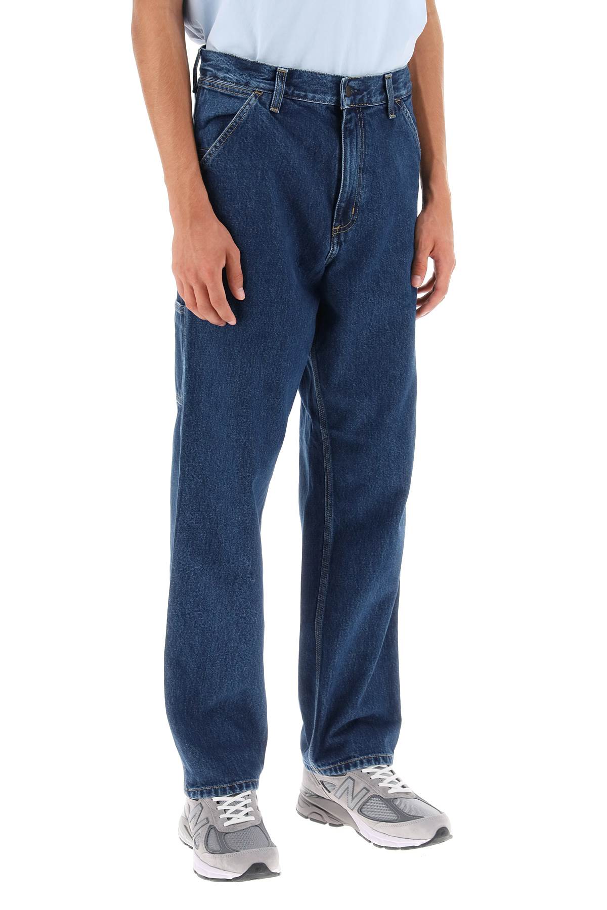 Carhartt wip 'smith' cargo jeans-men > clothing > jeans > jeans-Carhartt Wip-30-Blue-Urbanheer