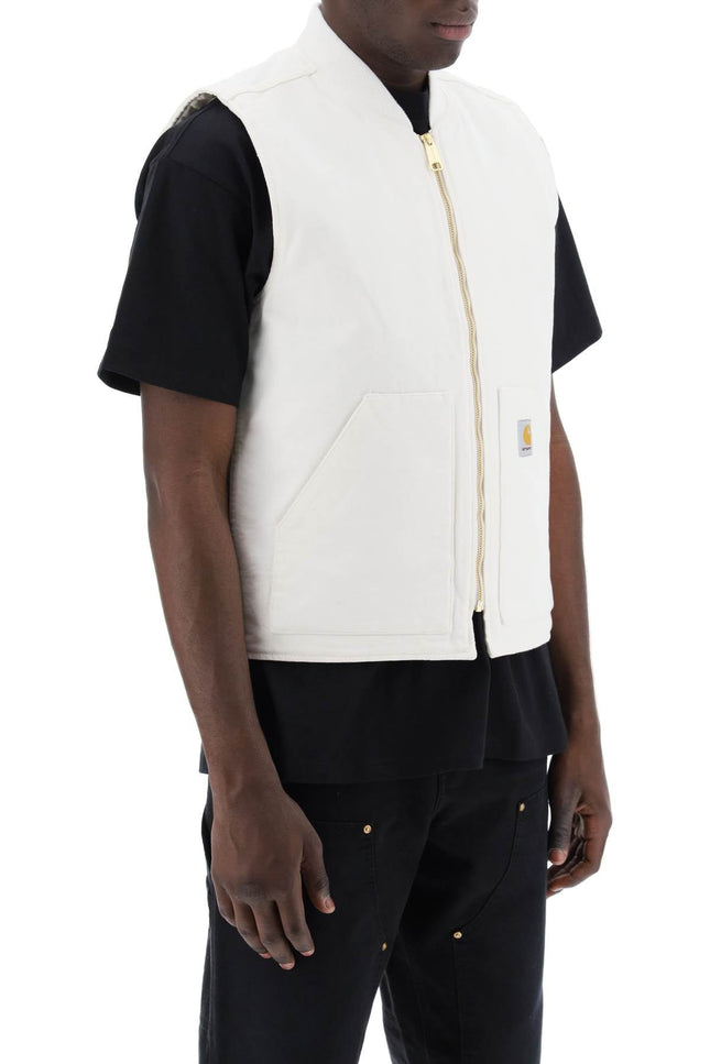Carhartt wip organic cotton classic vest-men > clothing > vests-Carhartt Wip-Urbanheer