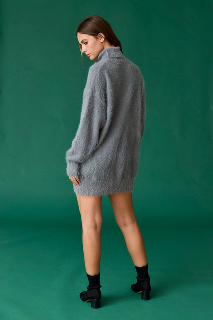 Caroline Sweater Dress Charcoal