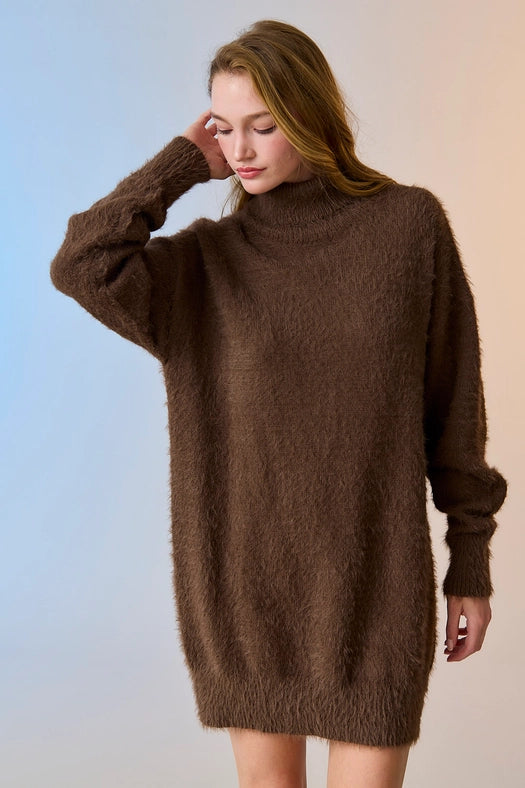 Caroline Sweater Dress Choco