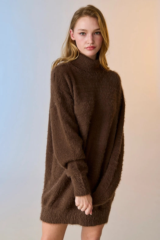 Caroline Sweater Dress Choco