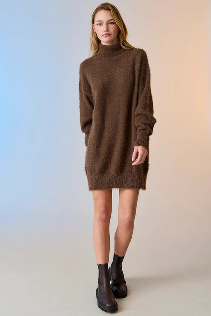 Caroline Sweater Dress Choco