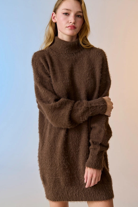 Caroline Sweater Dress Choco