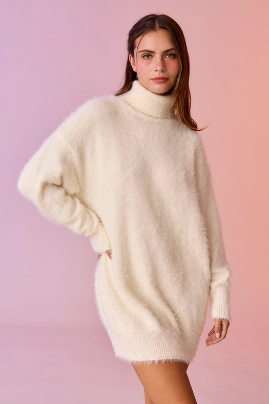 Caroline Sweater Dress Cream