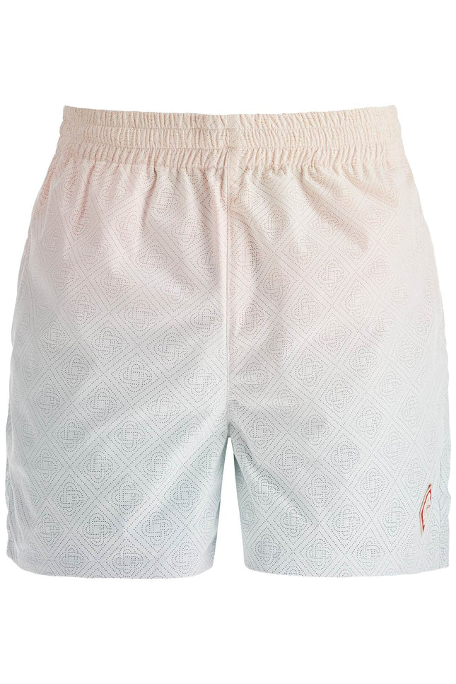 Casablanca bermuda shorts with laser details in