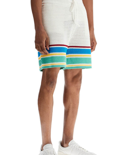 Casablanca crocheted bermuda shorts