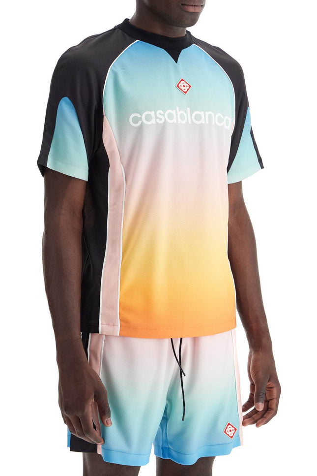 Casablanca pastel gradient football t-shirt