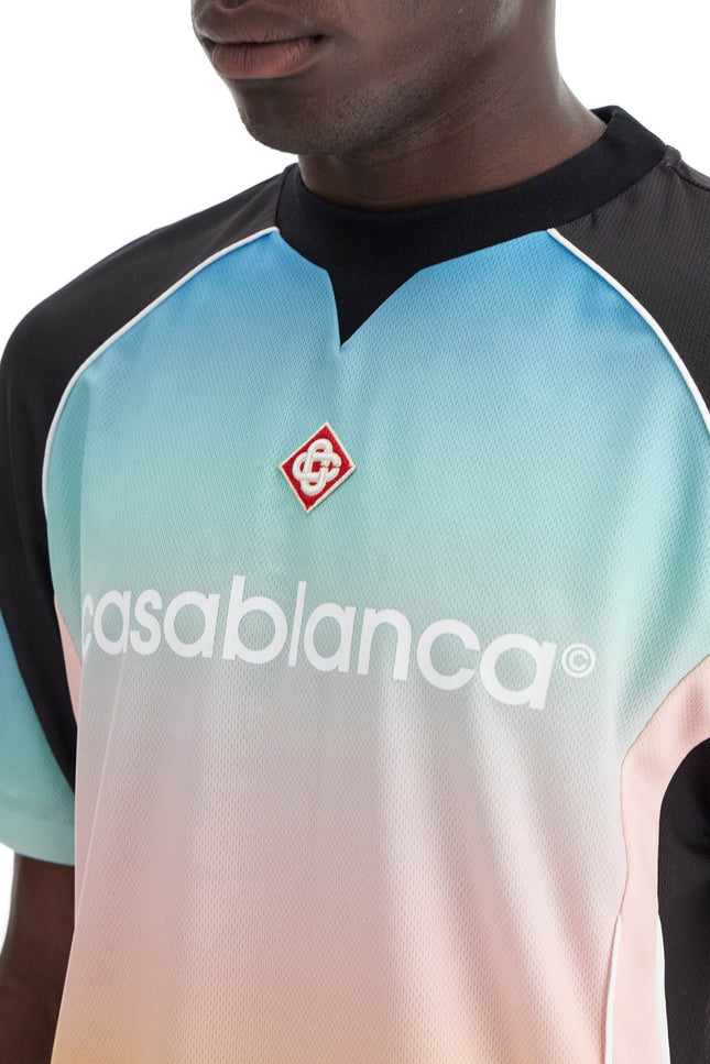 Casablanca pastel gradient football t-shirt