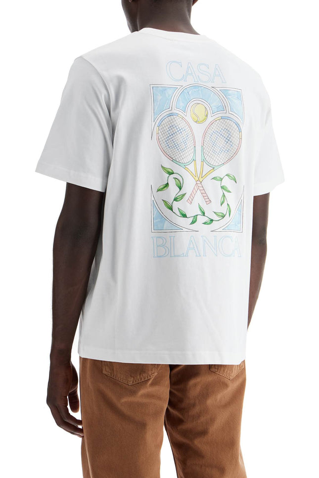 Casablanca pastel tennis t-shirt